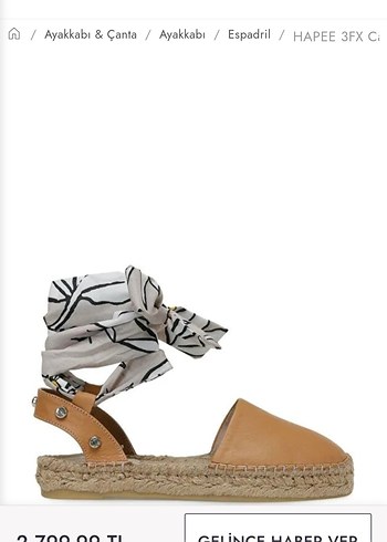 Nine West Hapee 3fx Camel Kadın Espadril - Görsel 13