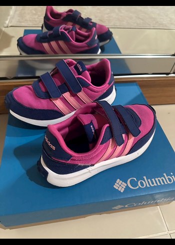 Kız Çocuk Pembe Cırt Cırtlı Spor Ayakkabı