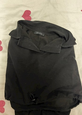 Yüksek Yakalı Siyah crop sweet - Görsel 2