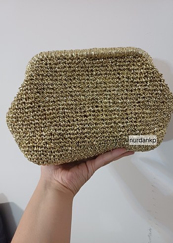 gold burslu çanta