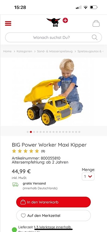 Big marka yurtdışından