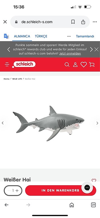 Schleich köpekbalığı