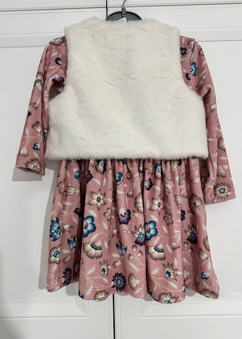 Kız Bebek Elbise Yelek Takım - Görsel 4