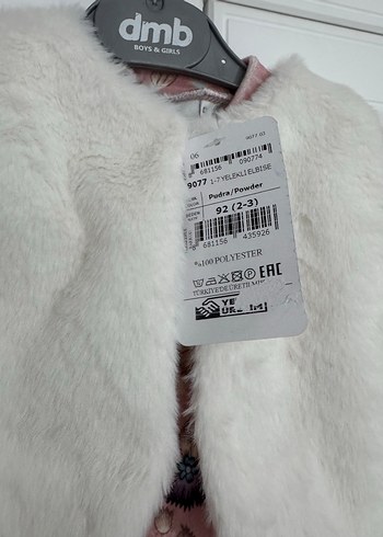 Kız Bebek Elbise Yelek Takım - Görsel 3