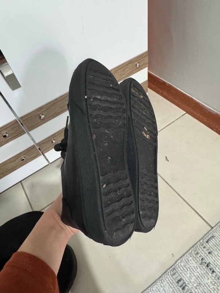 Siyah Kadın Sneakers - Görsel 4