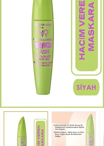 Golden Rose Volume&Define Maskara