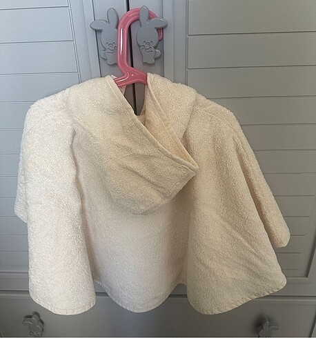 Organik Bebek Banyo Havlu Takımı Panço - Görsel 3