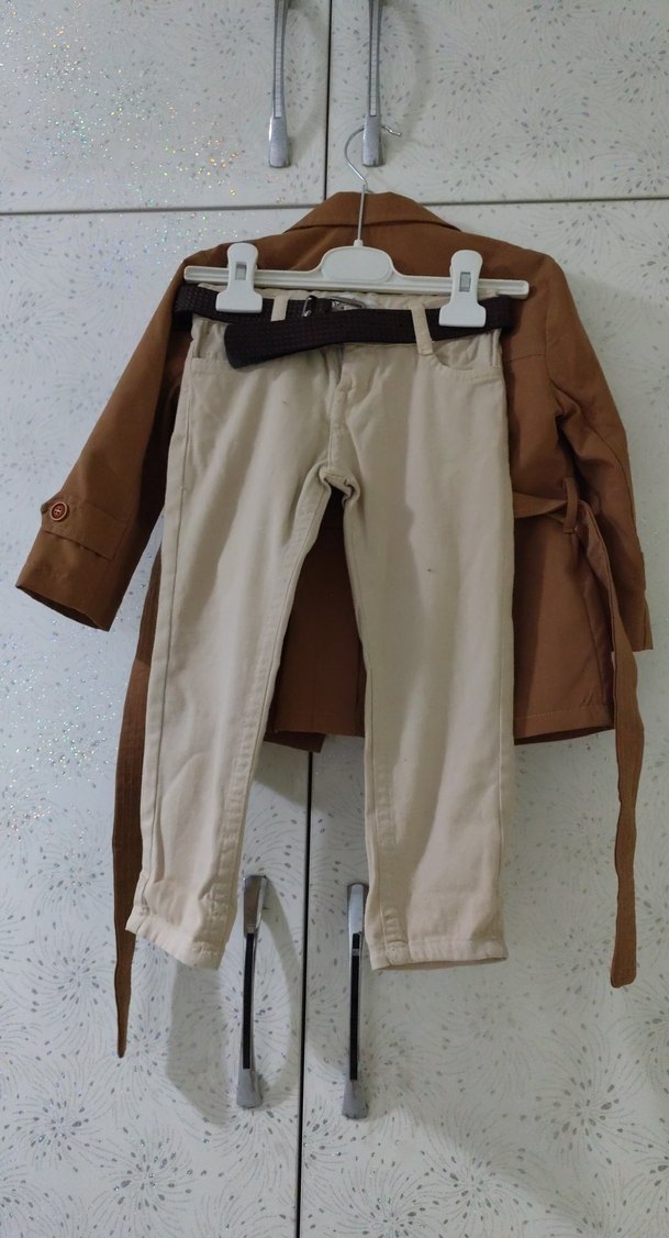 Erkek Çocuk Kahverengi Düğmeli Ceket - Görsel 4