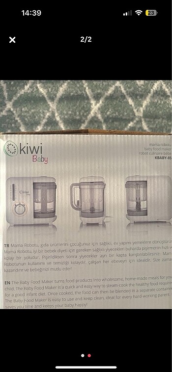 Buhar pişirici mama öğütücü - Görsel 3