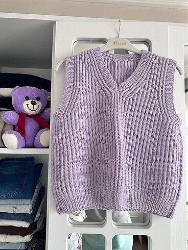 Lila örme süveter - Ana görsel