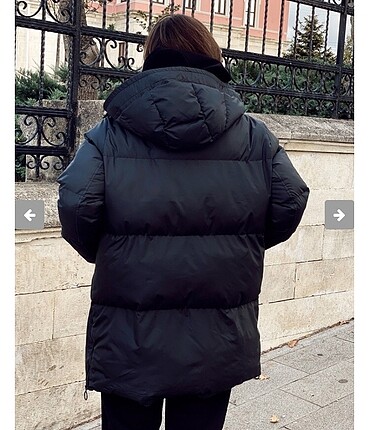 Oversıze şişme mont