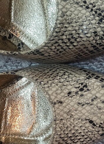 Esse Yılan derisi stiletto ayakkabi