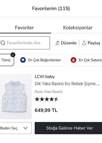 Çiçek desenli Kız Bebek Şişme Yelek - Görsel 2