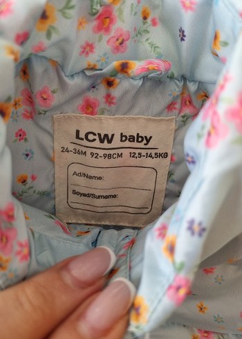 Çiçek desenli Kız Bebek Şişme Yelek - Görsel 5