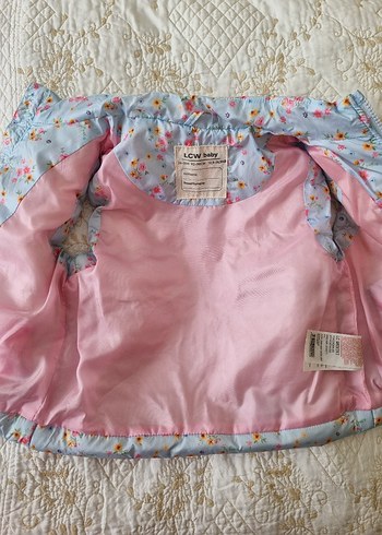 Çiçek desenli Kız Bebek Şişme Yelek - Görsel 7