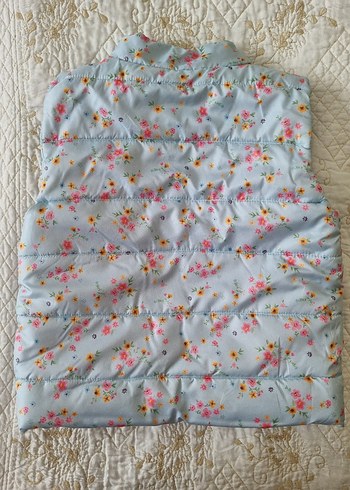 Çiçek desenli Kız Bebek Şişme Yelek - Görsel 6