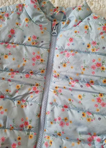 Çiçek desenli Kız Bebek Şişme Yelek - Görsel 3