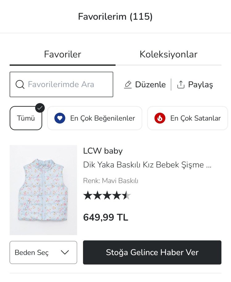 Çiçek desenli Kız Bebek Şişme Yelek - Görsel 2