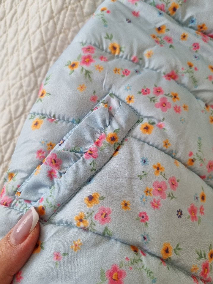 Çiçek desenli Kız Bebek Şişme Yelek - Görsel 4