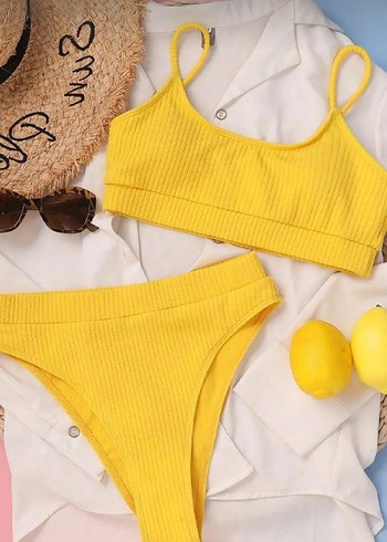 Diğer Yüksek Bel 2li Alt Üst Bikini Takımı
