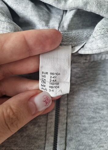 H&M Erkek Çocuk Kapşonlu Fermuarlı Hırka Sweatshirt