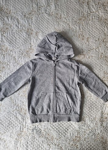 Erkek Çocuk Kapşonlu Fermuarlı Hırka Sweatshirt