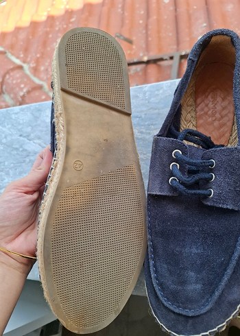 Düğmeli Lacivert Süet Erkek Espadril - Görsel 5