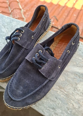 Düğmeli Lacivert Süet Erkek Espadril - Görsel 3