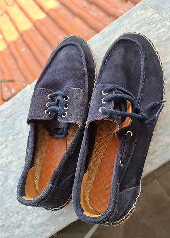 Düğmeli Lacivert Süet Erkek Espadril - Görsel 4