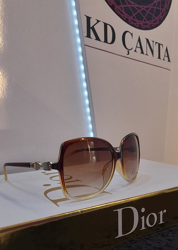 Bej Şeffaf Kadın Güneş Gözlüğü - Görsel 4