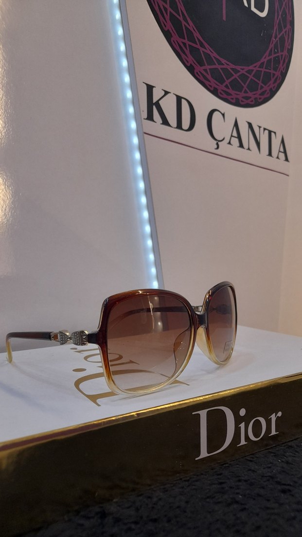 Bej Şeffaf Kadın Güneş Gözlüğü - Görsel 4