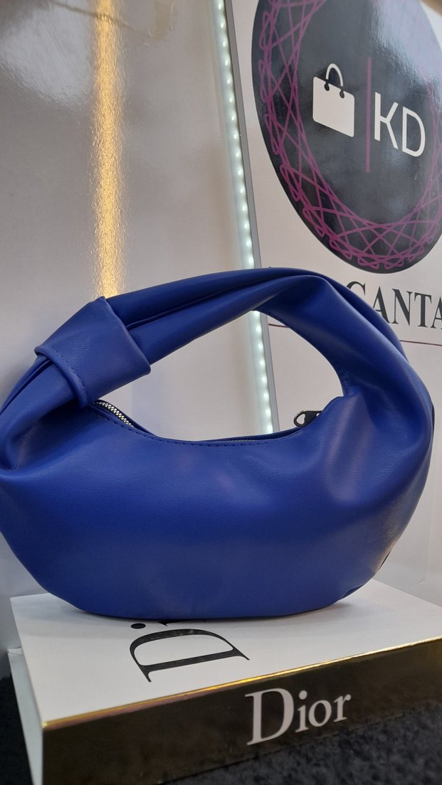 Bottega Model Saks Mavi Kadın Çanta - Görsel 2