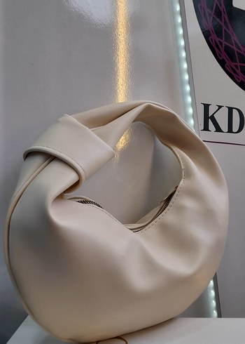 Bottega Model Krem Günlük Kadın Çanta - Görsel 3