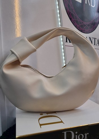 Bottega Model Krem Günlük Kadın Çanta - Görsel 4