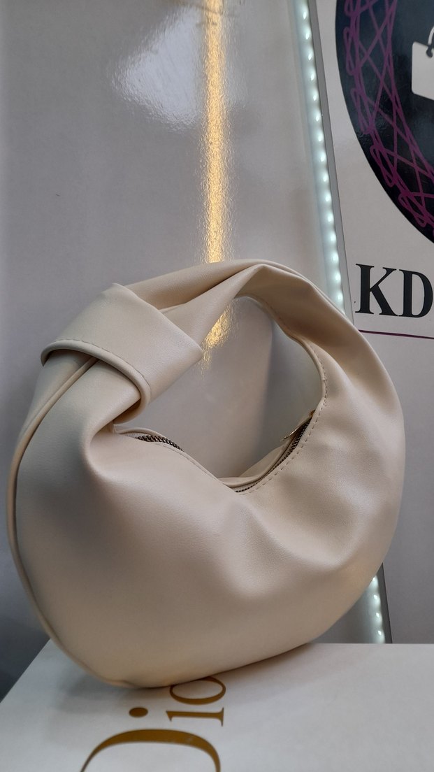 Bottega Model Krem Günlük Kadın Çanta - Görsel 3