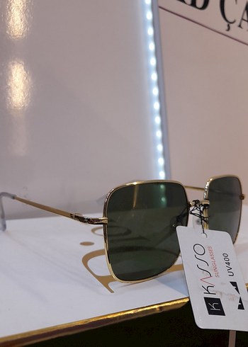 Kadın Haki Renk Minimalist Güneş Gözlüğü - Görsel 3