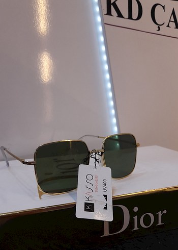 Kadın Haki Renk Minimalist Güneş Gözlüğü - Görsel 2