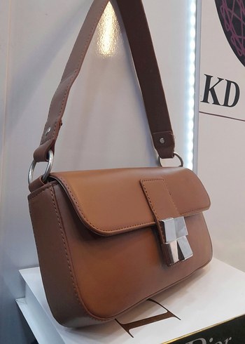 Zara Model Gümüş Tokalı Kadın Çanta - Görsel 2