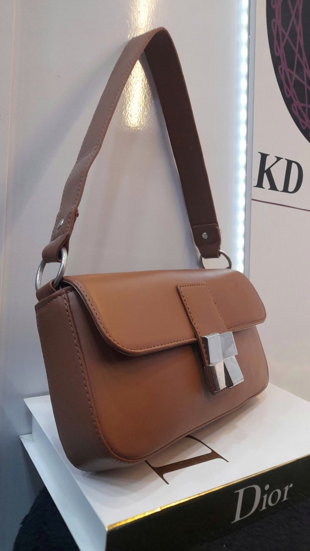 Zara Model Gümüş Tokalı Kadın Çanta - Görsel 2