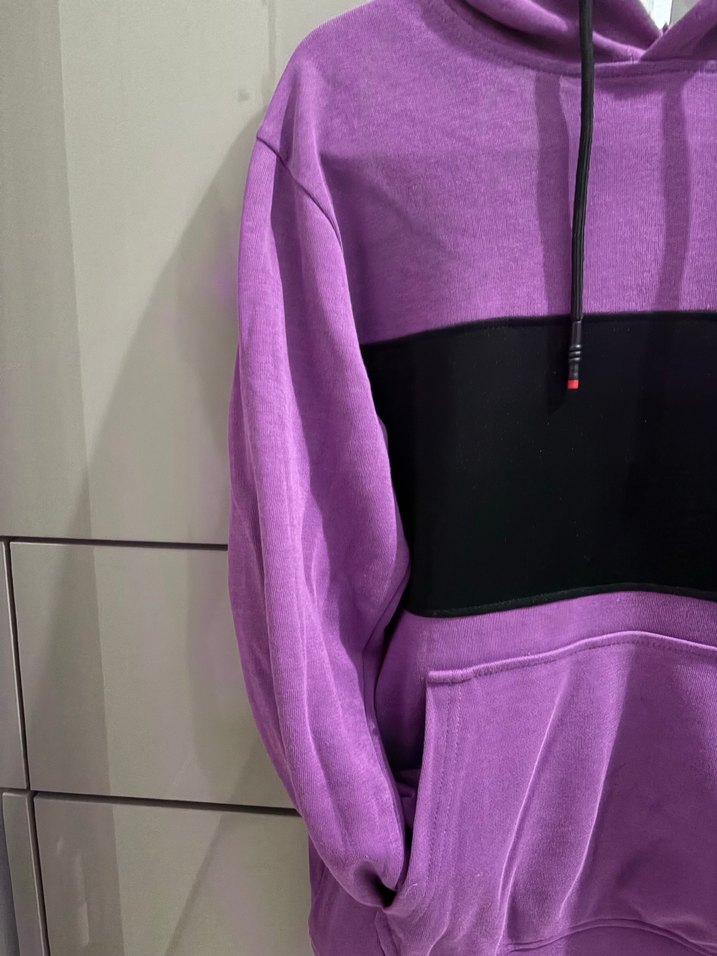 Mor Siyah Renkli Erkek Sweatshirt - Görsel 5