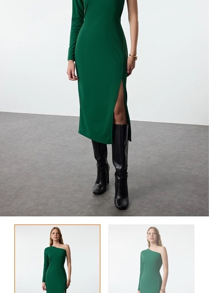 Yeşil elbise - Görsel 2