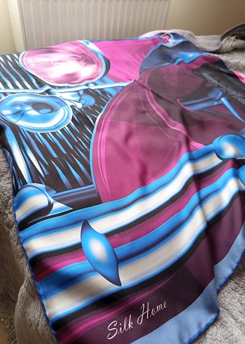 silk home marka ipek eşarp - Görsel 2