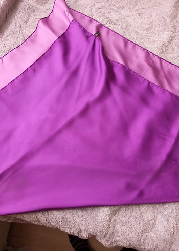 ithal marka tek renk İpek eşarp - Görsel 4