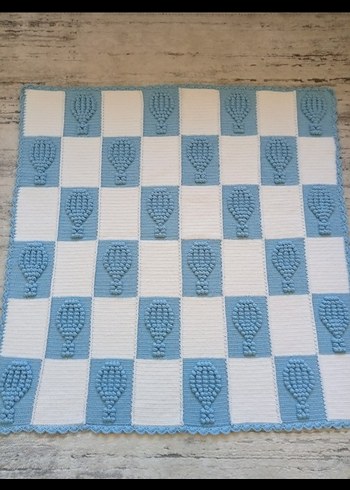 El örgüsü bebek battaniyesi - Görsel 3