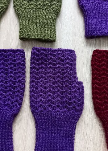 Örgü Eldiven, kadın - Görsel 3