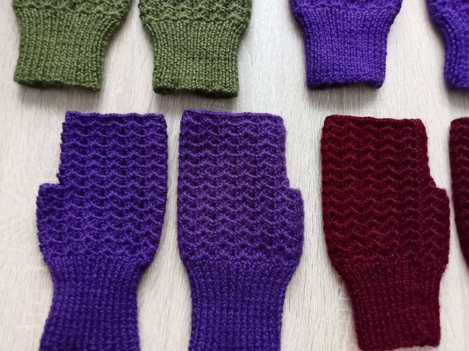 Örgü Eldiven, kadın - Görsel 3