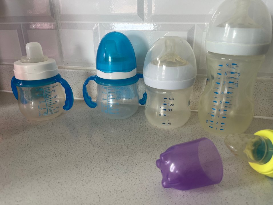 Bebek Biberon Seti Beyaz ve Mavi - Görsel 3