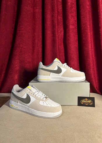 Nike Air Force 1 Bej Siyah Sari