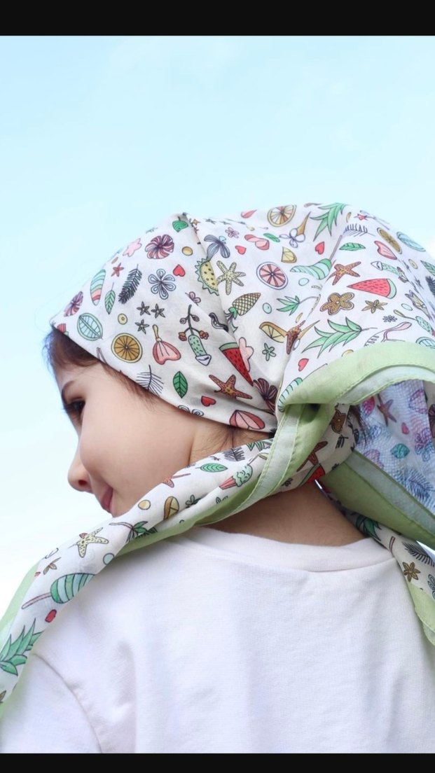 Başörtü dükkânı çocuk eşarp - Görsel 2