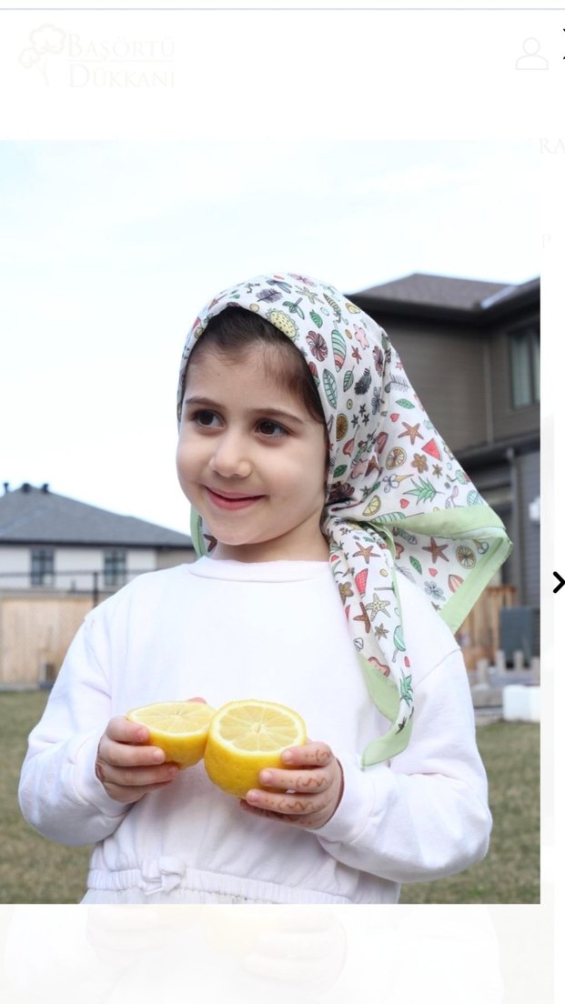 Başörtü dükkânı çocuk eşarp - Görsel 3